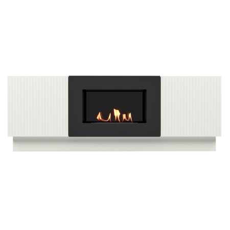 Тумба с биокамином Firelight BFP/P-1400L белая