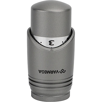 Головка термостатическая VARMEGA M30х1.5 выносной датчик ф11х122 черная VM11702